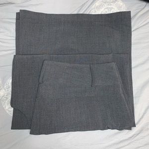 Tahari Wide Leg Gray Pants Size 16